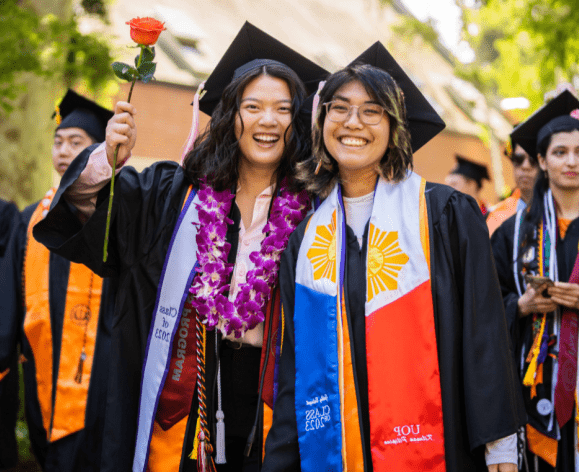 Students at Commencement